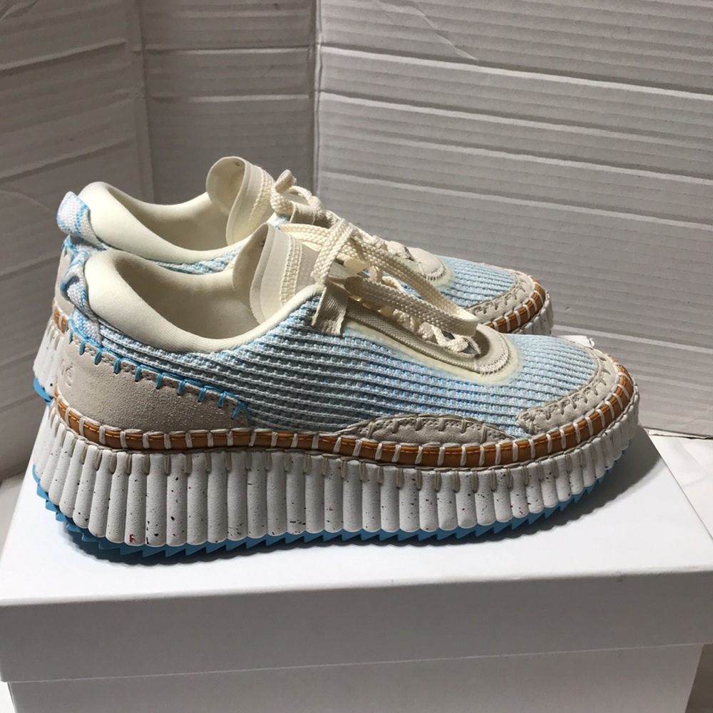 Chloe Nama sneakers. Horizon blue. NWT - Picture 1 of 11